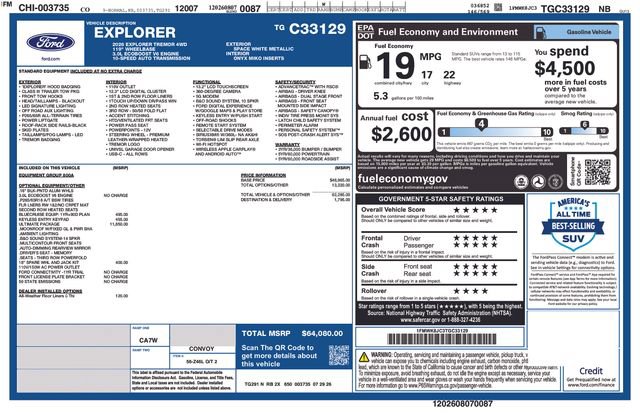 New 2026 Ford Explorer Tremor w/ Tremor Ultimate Package AWD/4WD image 35