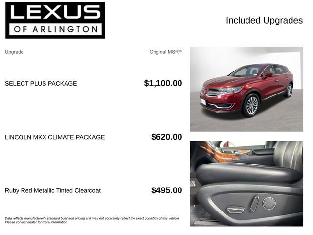 Used 2017 Lincoln MKX Select w/ Select Plus Package image 4