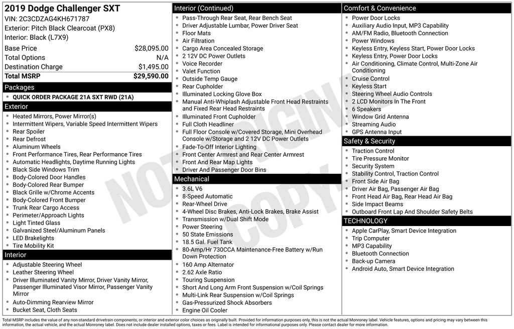 Used 2019 Dodge Challenger SXT RWD image 27
