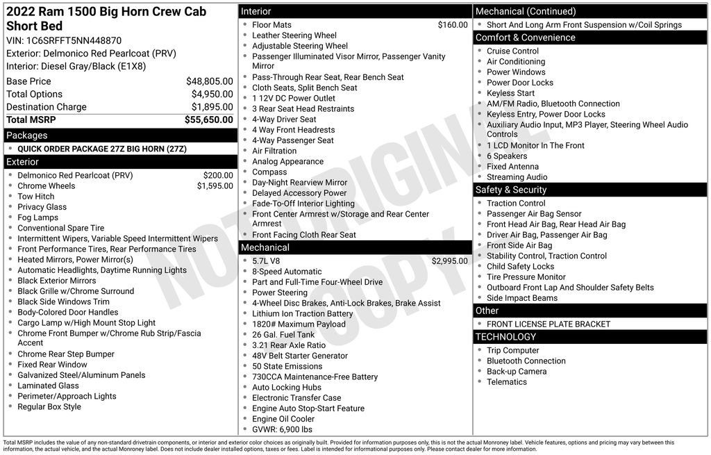 Used 2022 RAM 1500 Big Horn image 3