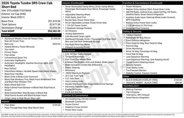 New 2026 Toyota Tundra SR5 image 7