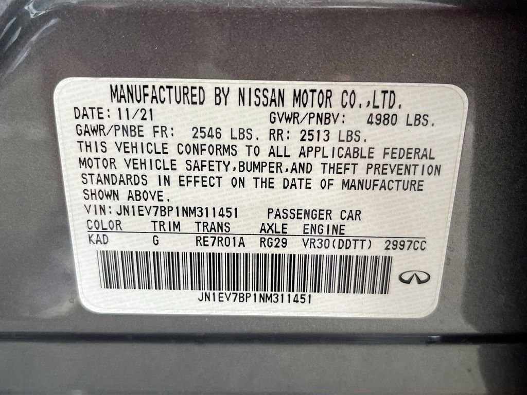 Used 2022 INFINITI Q50 Luxe w/ Cargo Package image 33