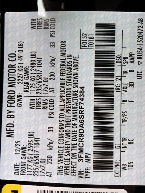 New 2025 Ford Bronco Sport Badlands w/ Sasquatch Badlands Package image 37