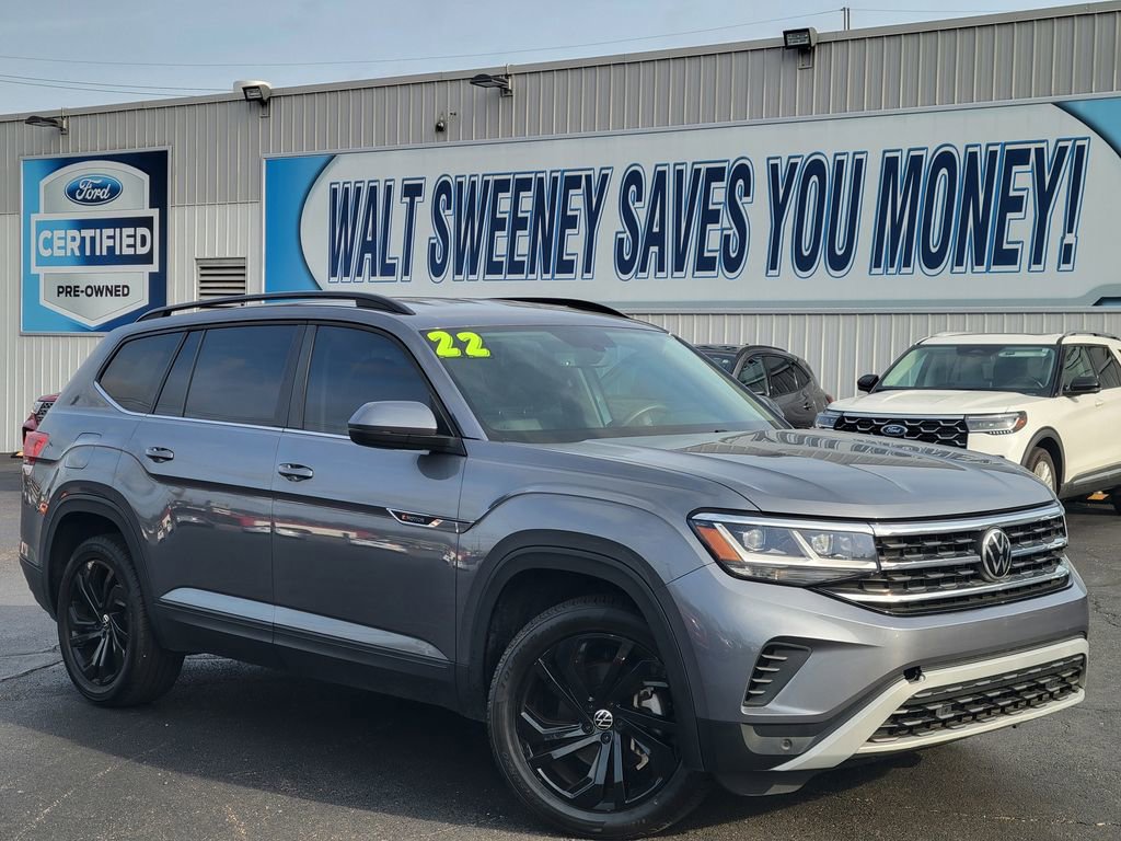 Used 2022 Volkswagen Atlas SE w/ Black Wheel Package FWD image 31