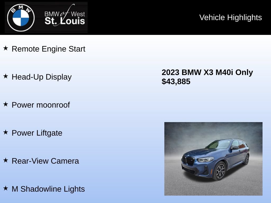 Used 2023 BMW X3 M40i w/ Premium Package AWD/4WD image 16