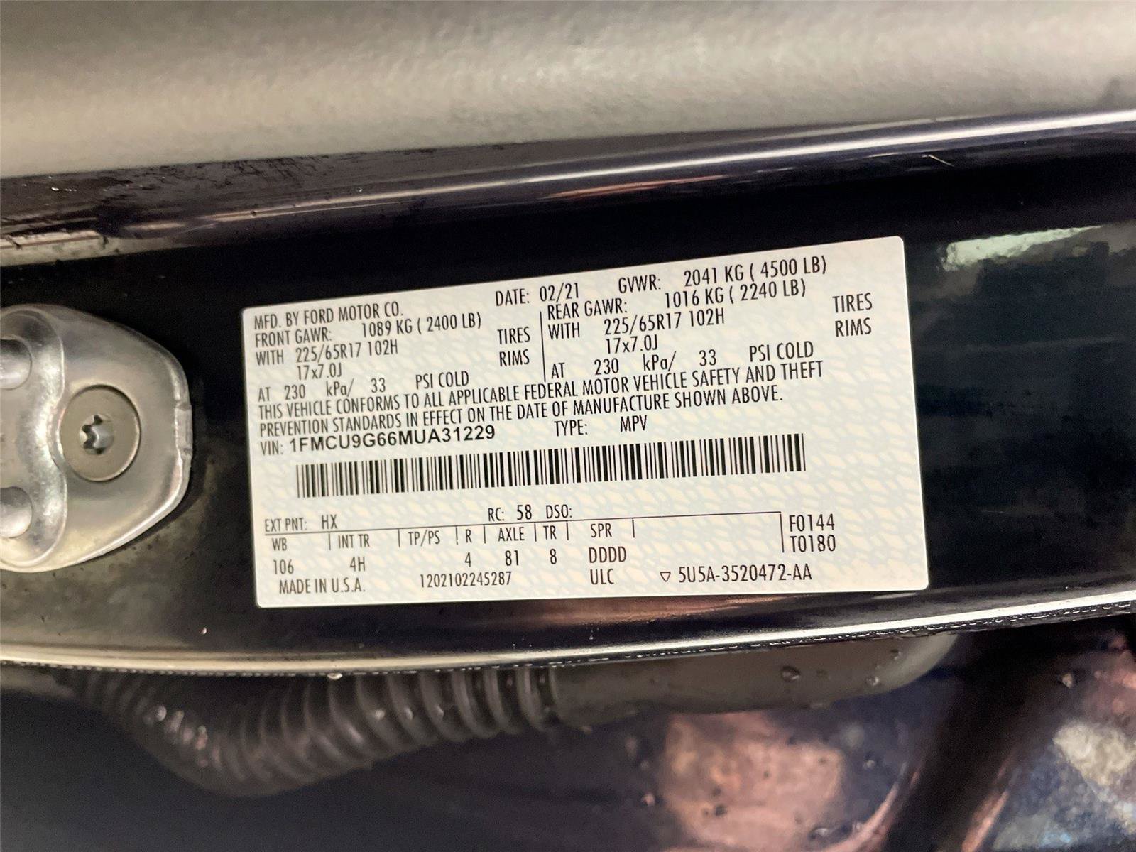 Used 2021 Ford Escape SE w/ Convenience Package AWD/4WD image 22