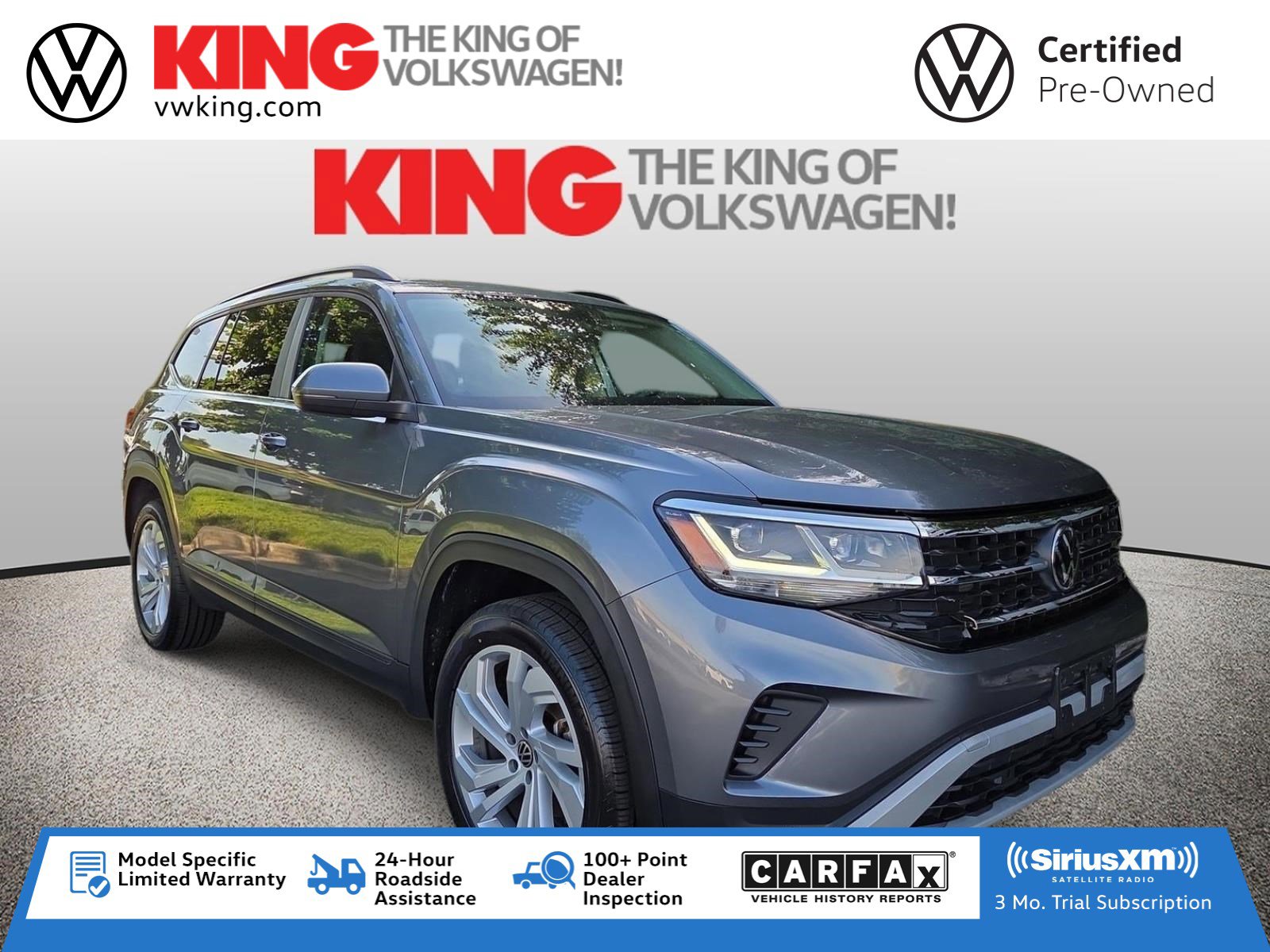 Certified 2023 Volkswagen Atlas SE w/ Panoramic Sunroof Package