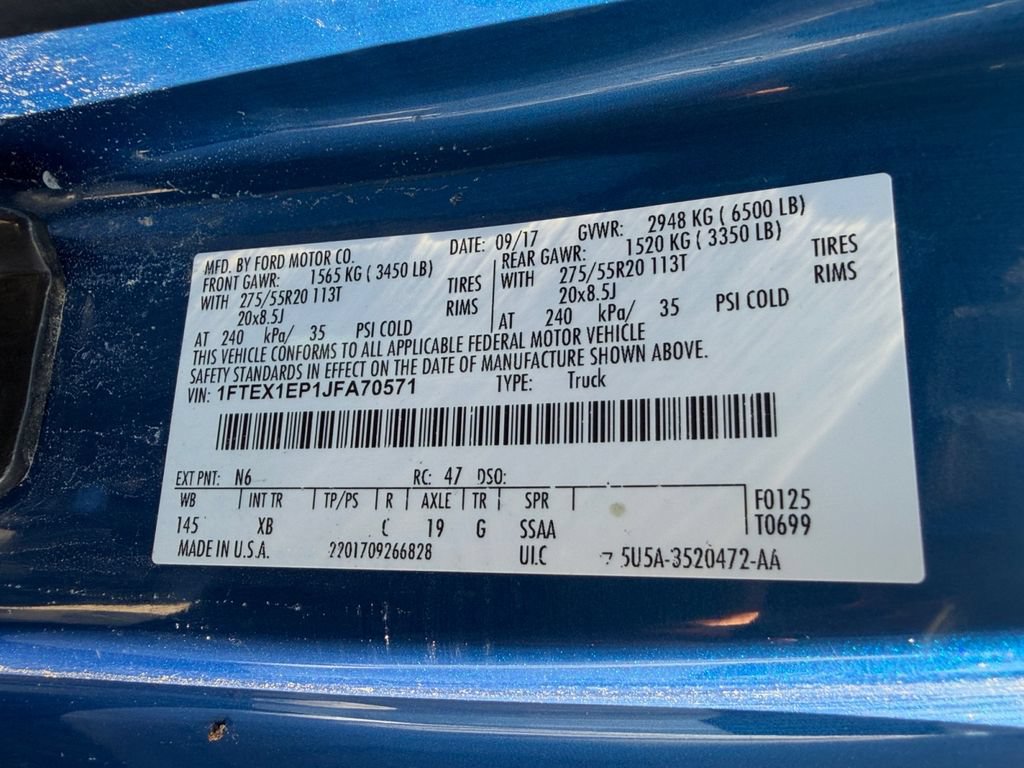 Used 2018 Ford F150 XLT w/ Equipment Group 302A Luxury AWD/4WD image 39