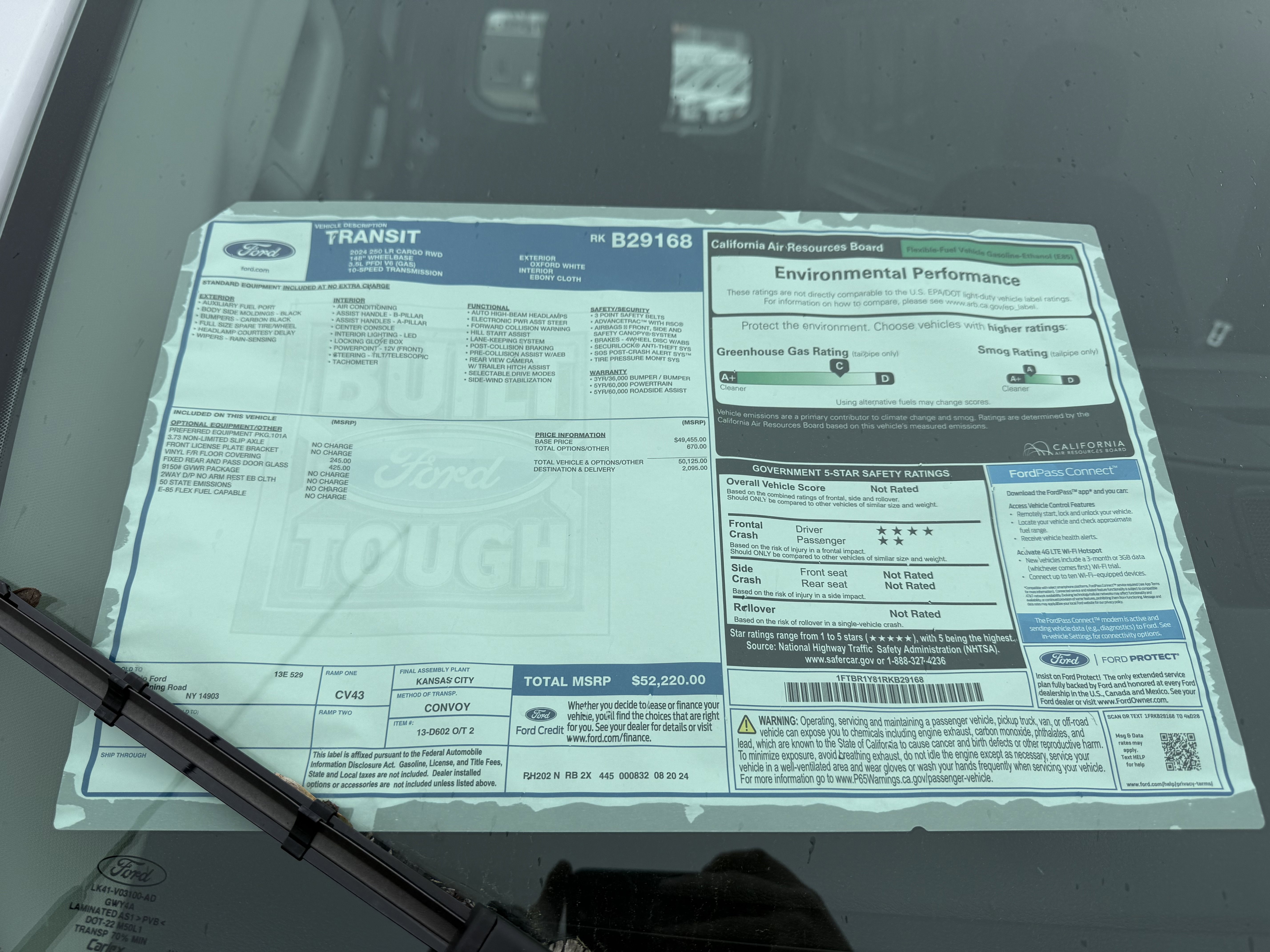 New 2024 Ford Transit 250 XL RWD image 11