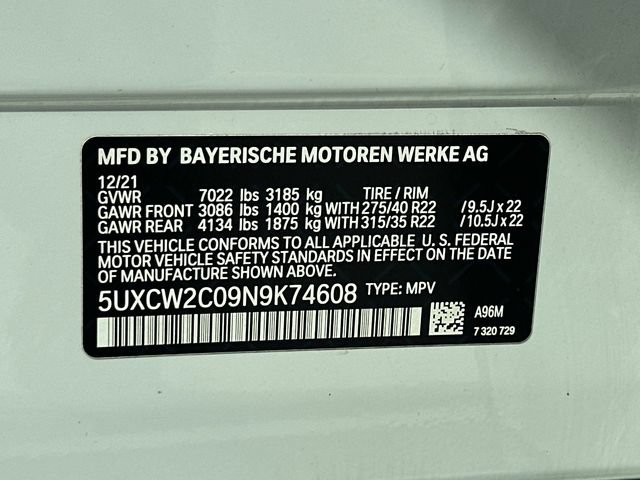 Used 2022 BMW X7 xDrive40i w/ M Sport Package AWD/4WD image 30