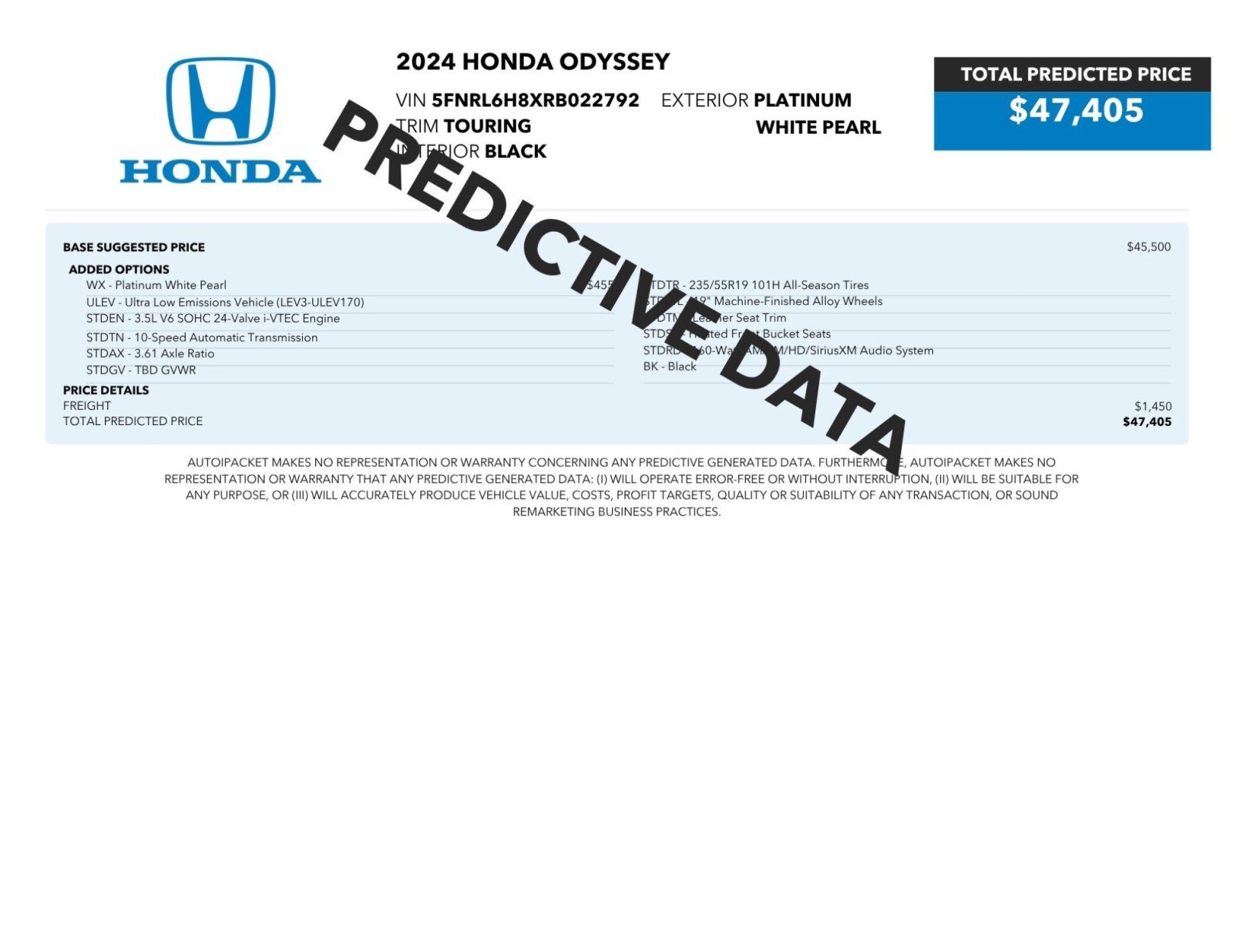Used 2024 Honda Odyssey Touring image 2