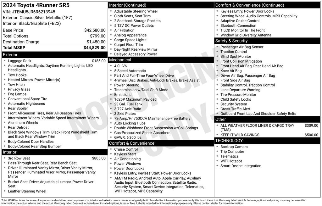 Used 2024 Toyota 4Runner SR5 AWD/4WD image 34