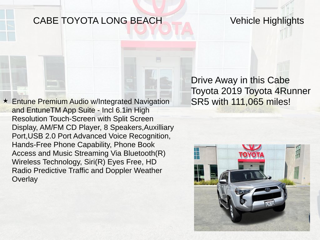Used 2019 Toyota 4Runner SR5 w/ Wilderness Package AWD/4WD image 7