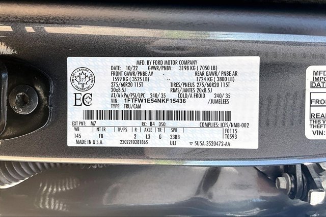 Used 2022 Ford F150 XLT w/ Equipment Group 302A High AWD/4WD image 20