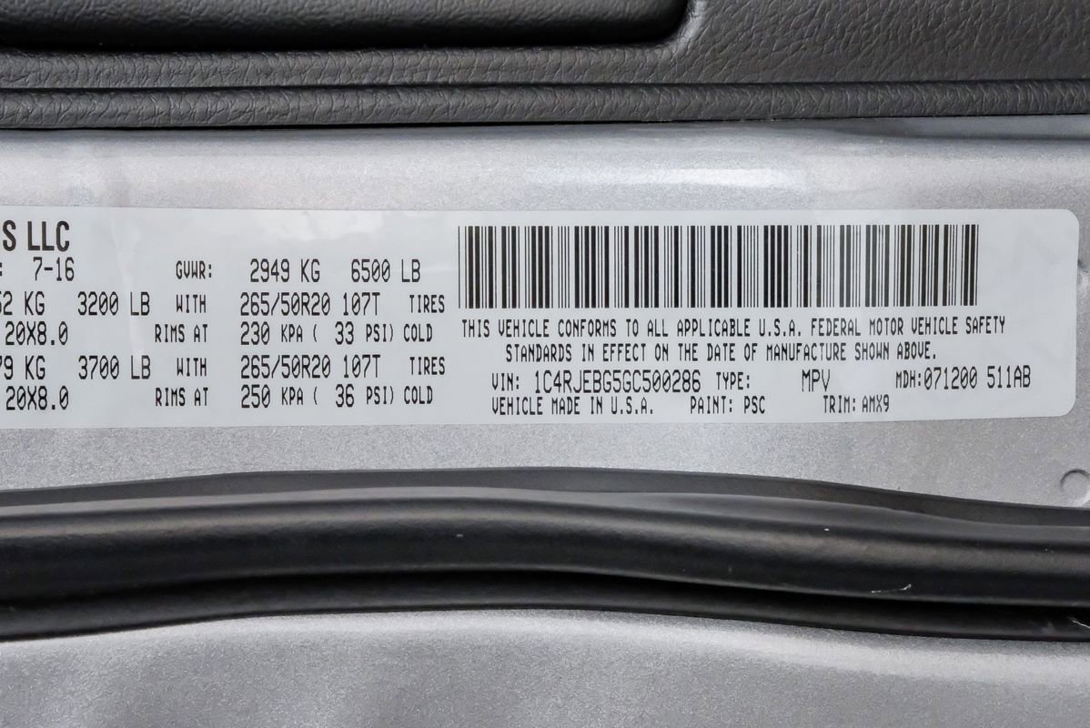 Used 2016 Jeep Grand Cherokee Limited 75th Anniversary image 66