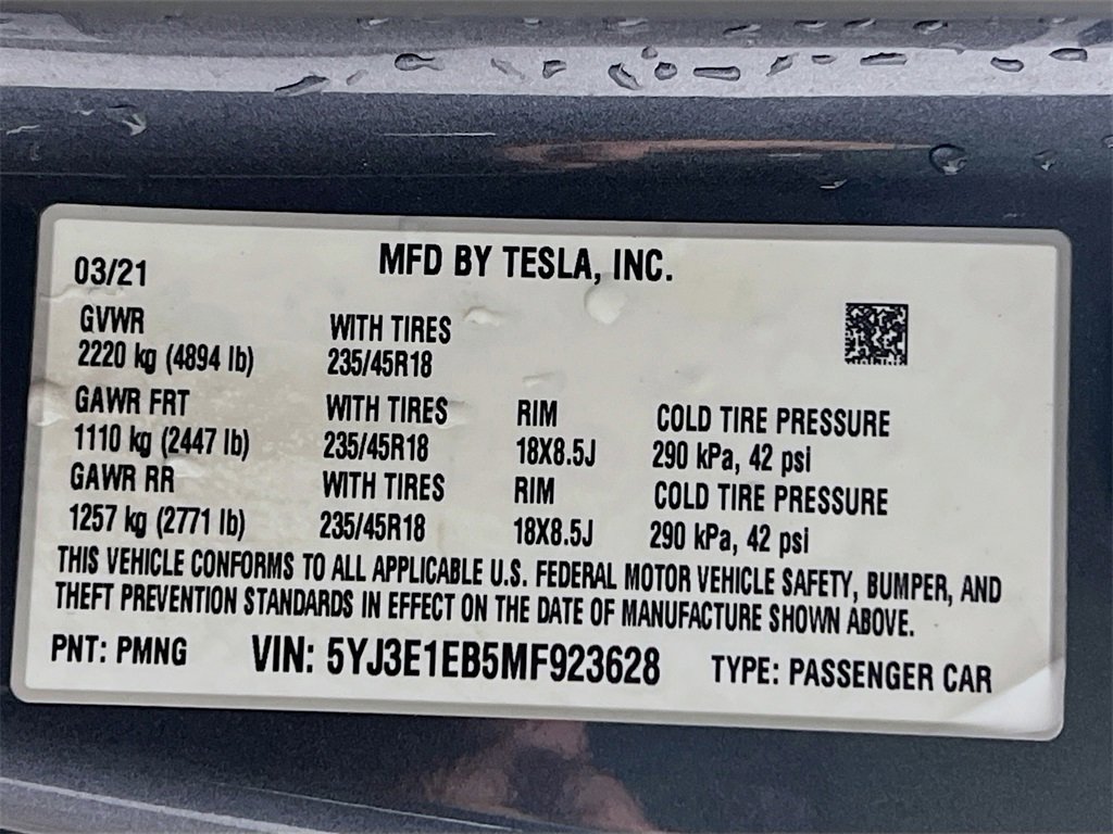 Used 2021 Tesla Model 3 Long Range image 28