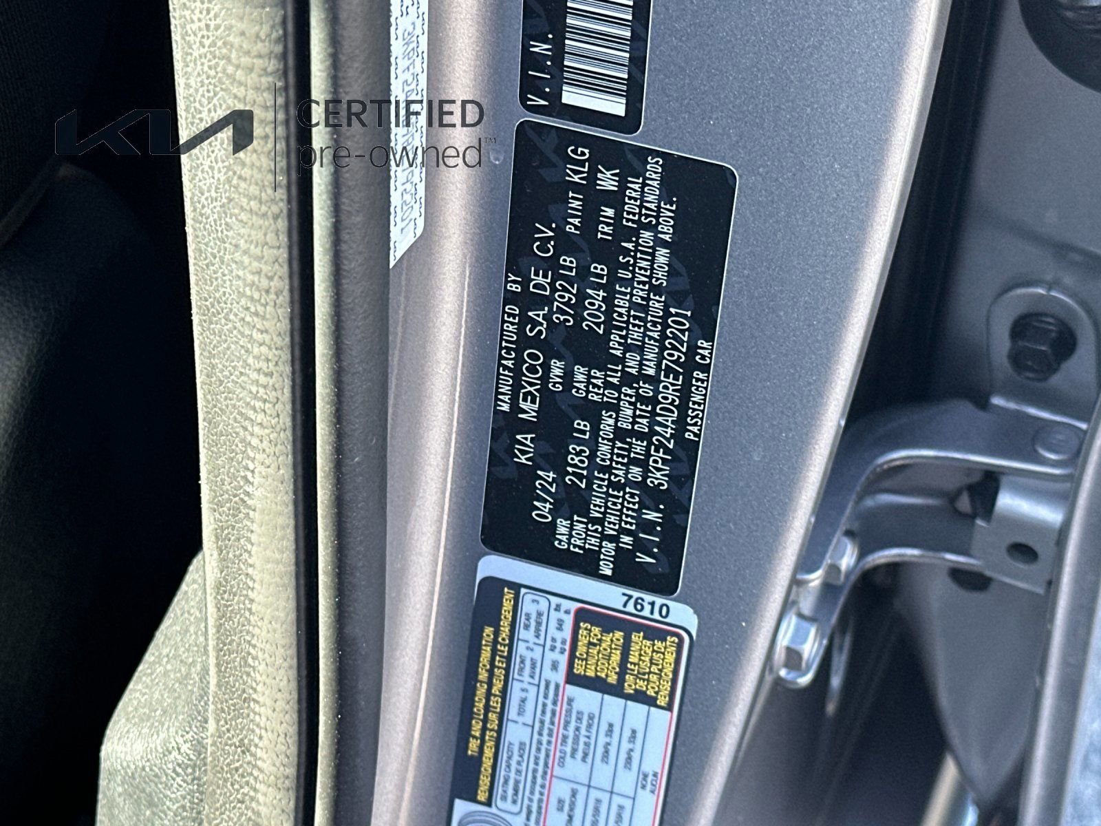 Certified 2024 Kia Forte LXS image 27