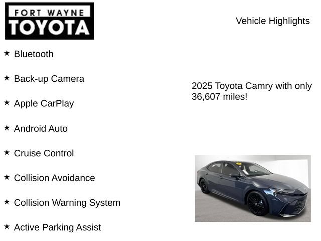 Used 2025 Toyota Camry SE FWD image 7