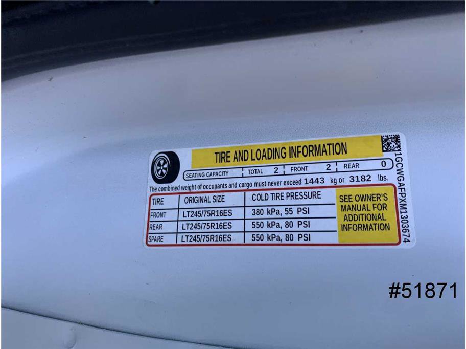 Used 2021 Chevrolet Express 2500 w/ Driver Convenience Package image 19