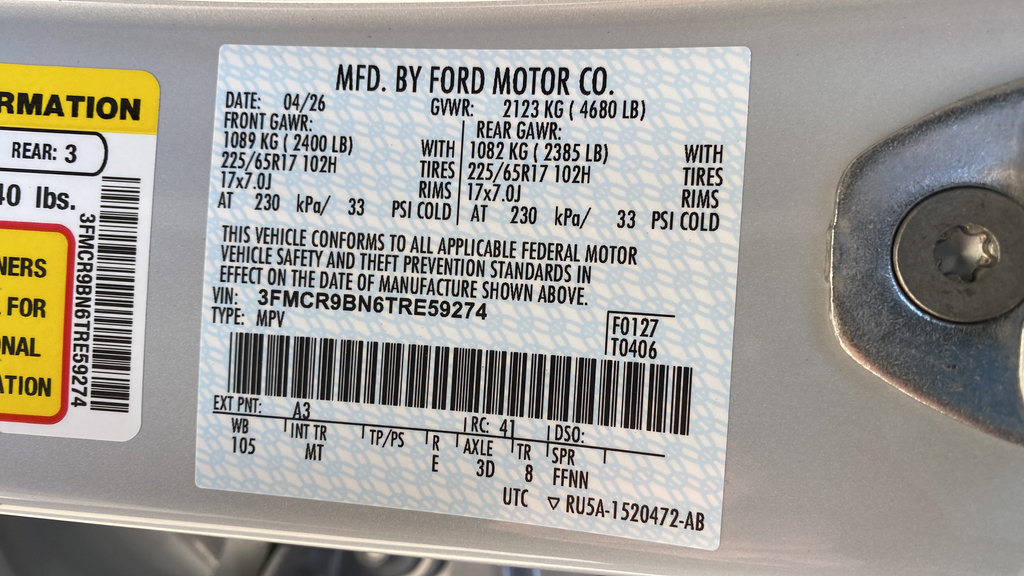 New 2026 Ford Bronco Sport Big Bend w/ Convenience Package AWD/4WD image 30
