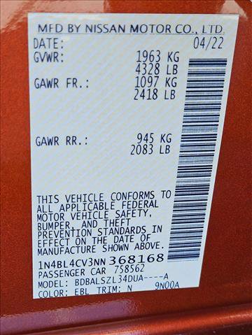 Used 2022 Nissan Altima 2.5 SR image 30