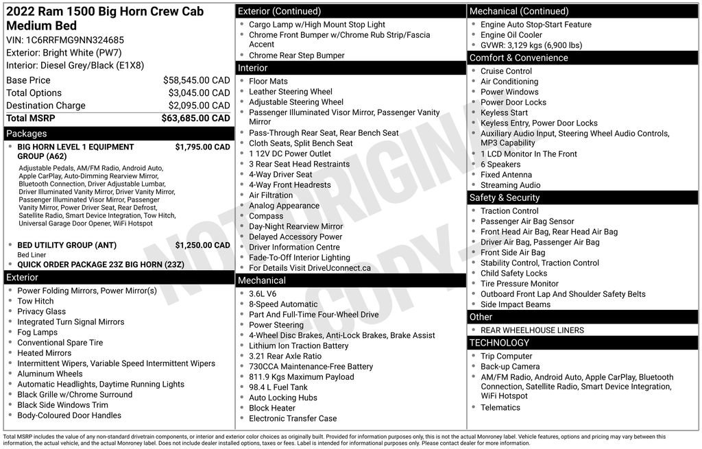 Used 2022 RAM 1500 Big Horn AWD/4WD image 27