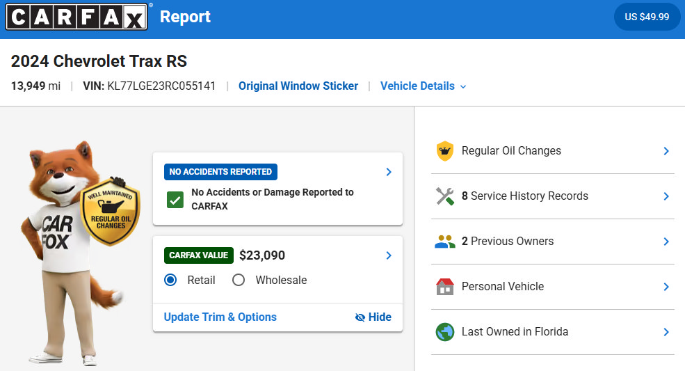 Used 2024 Chevrolet Trax RS w/ Driver Confidence Package FWD image 31