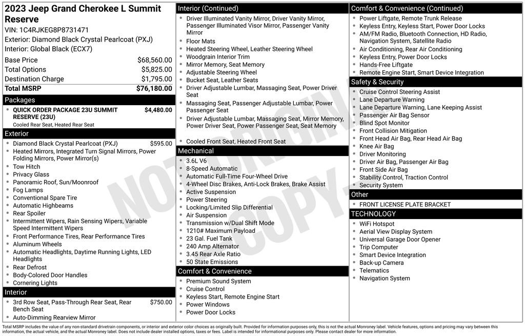 Used 2023 Jeep Grand Cherokee L Summit image 41