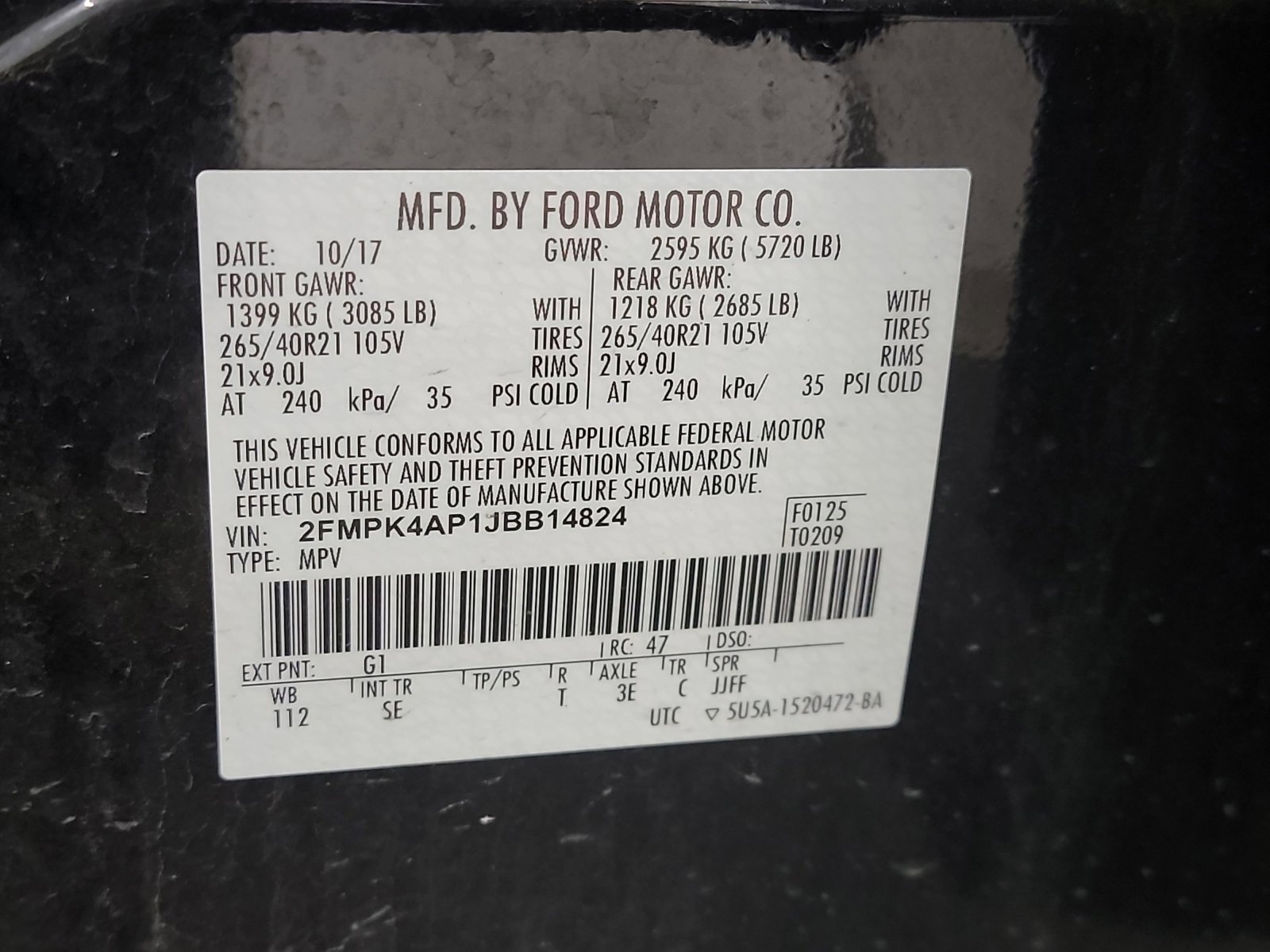 Used 2018 Ford Edge Sport w/ Equipment Group 401A image 33