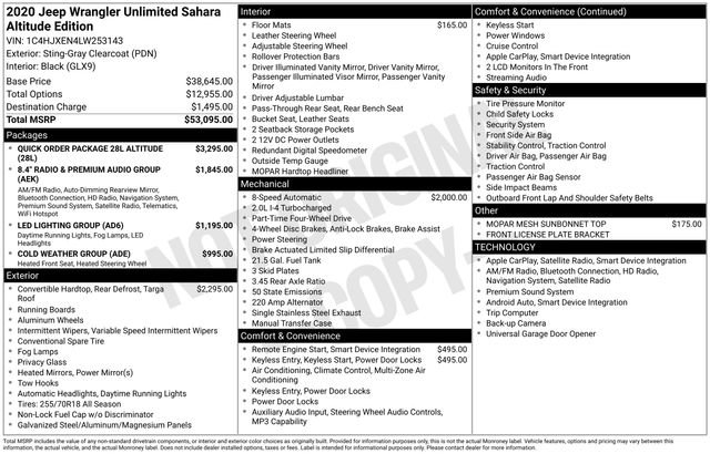 Used 2020 Jeep Wrangler Unlimited Sahara image 23