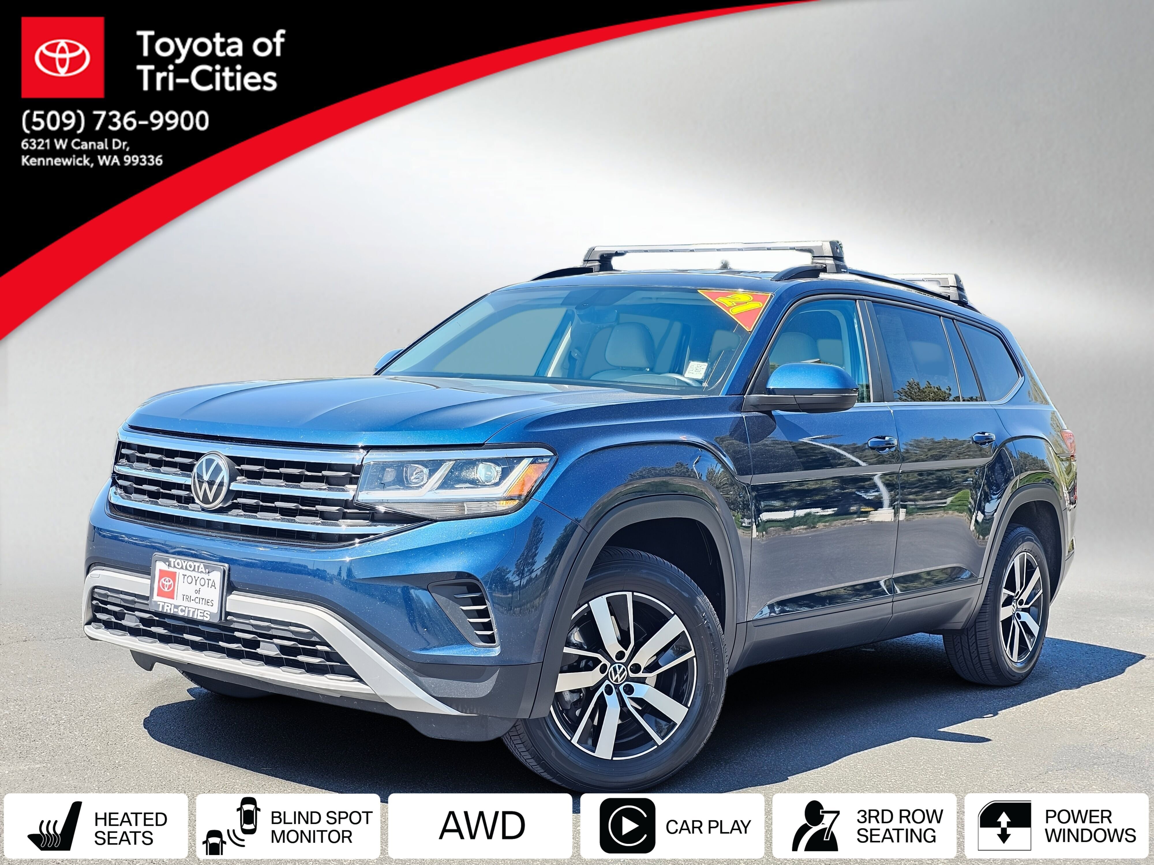 Used 2021 Volkswagen Atlas SE AWD/4WD image 1