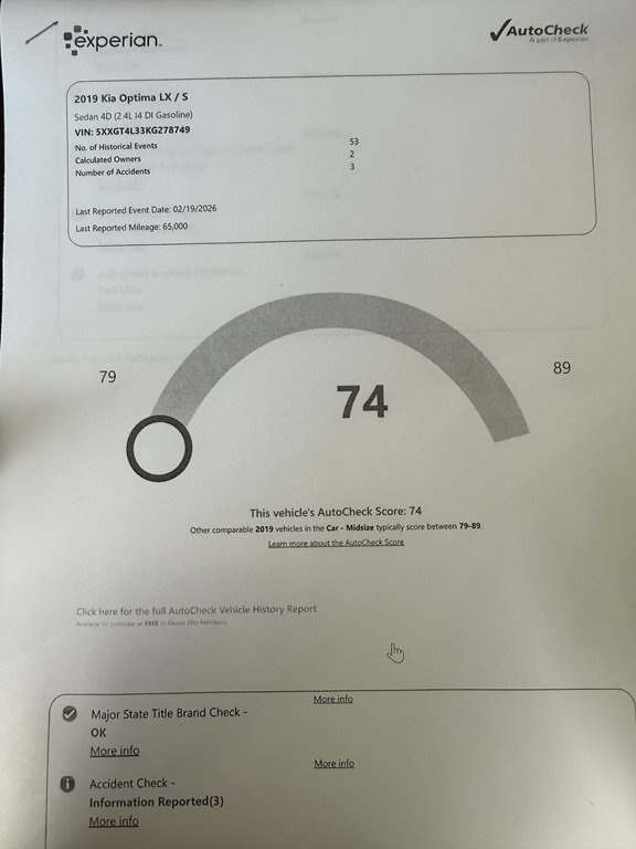 Used 2019 Kia Optima LX image 22