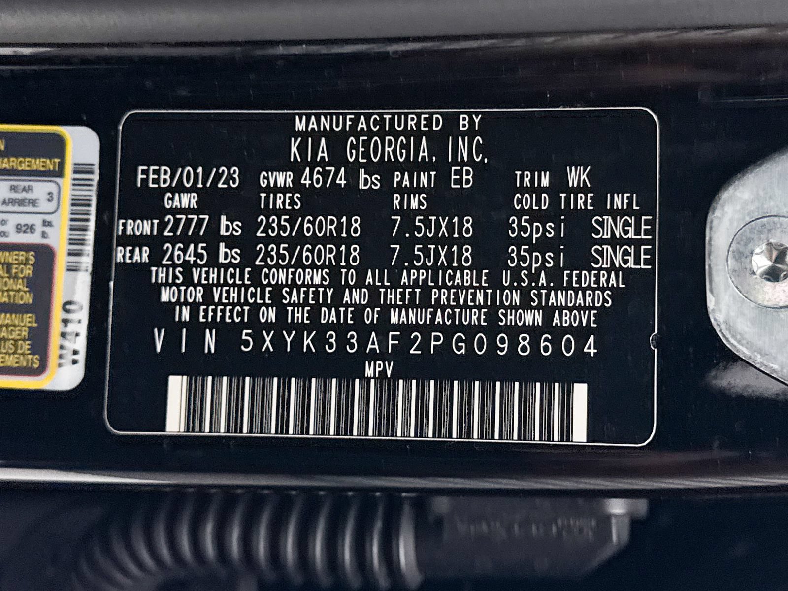 Certified 2023 Kia Sportage EX FWD image 40