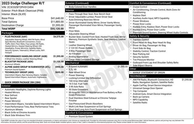 Used 2023 Dodge Challenger R/T w/ Plus Package image 14