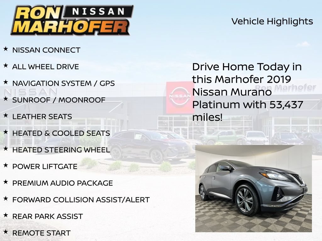 Used 2019 Nissan Murano Platinum AWD/4WD image 13