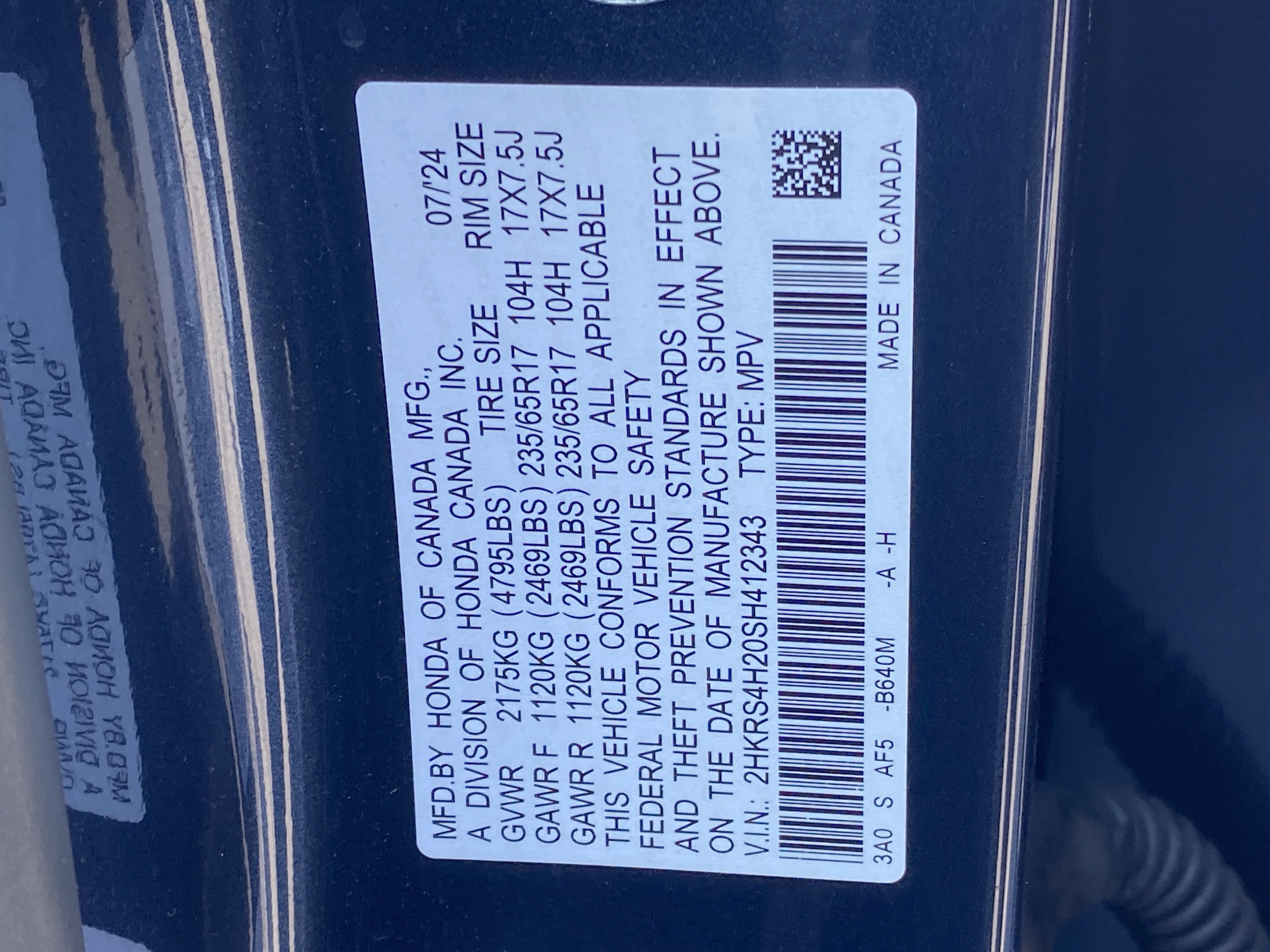 Certified 2025 Honda CR-V LX image 29