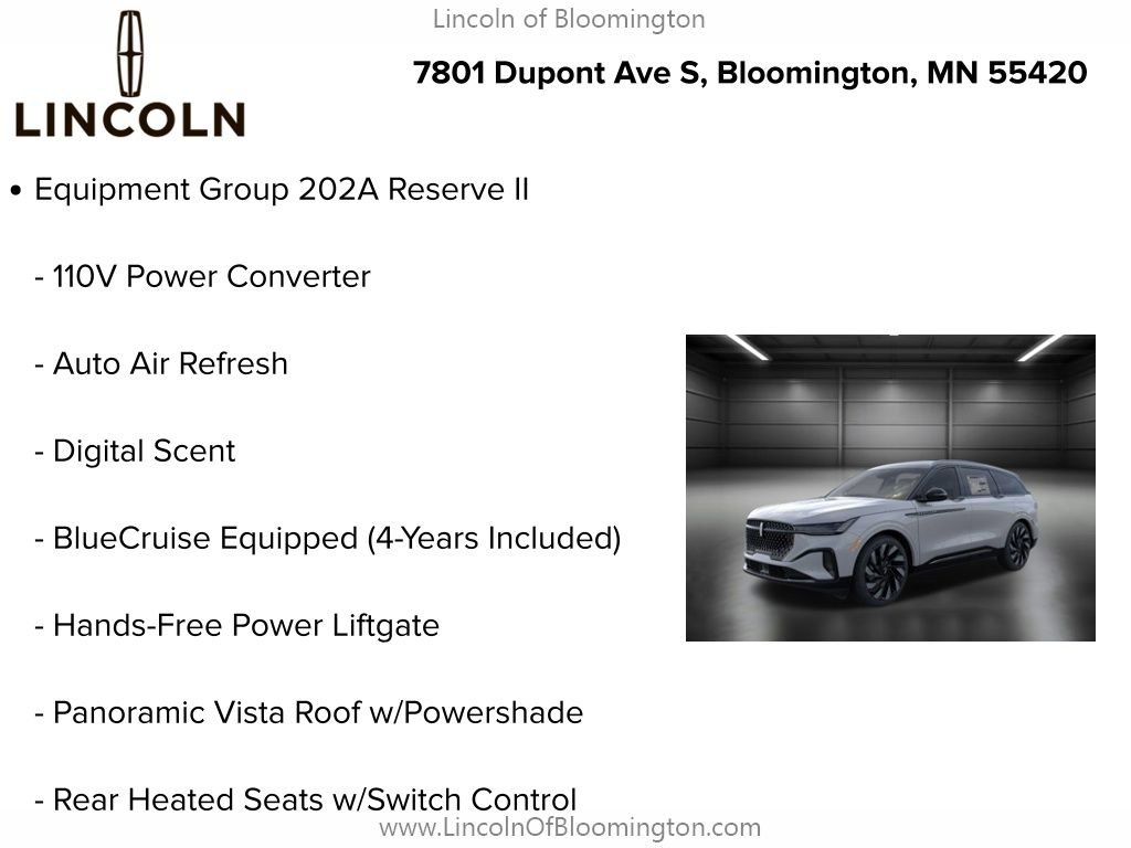 New 2026 Lincoln Nautilus Reserve w/ Jet Appearance Package image 5