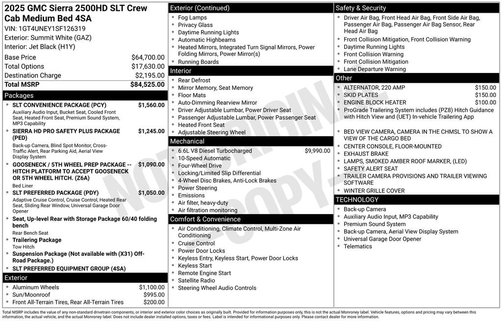Used 2025 GMC Sierra 2500 SLT w/ SLT Convenience Package AWD/4WD image 22
