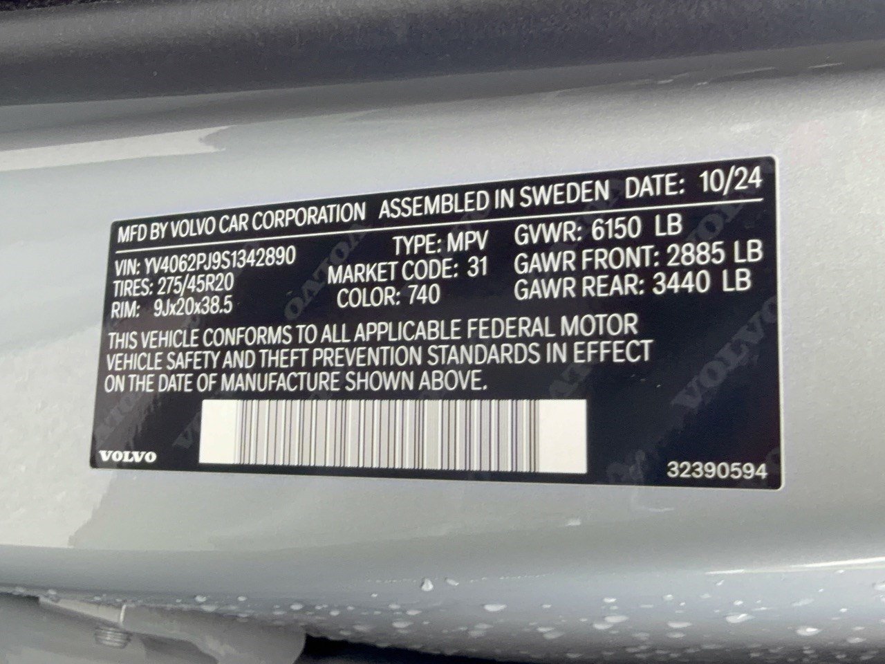 Certified 2025 Volvo XC90 B6 Core AWD/4WD image 31