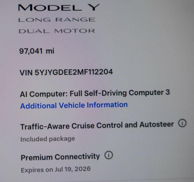 Used 2021 Tesla Model Y Long Range AWD/4WD image 8