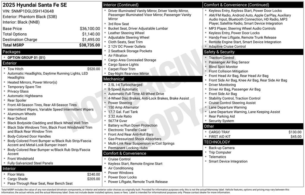 Certified 2025 Hyundai Santa Fe SE image 27