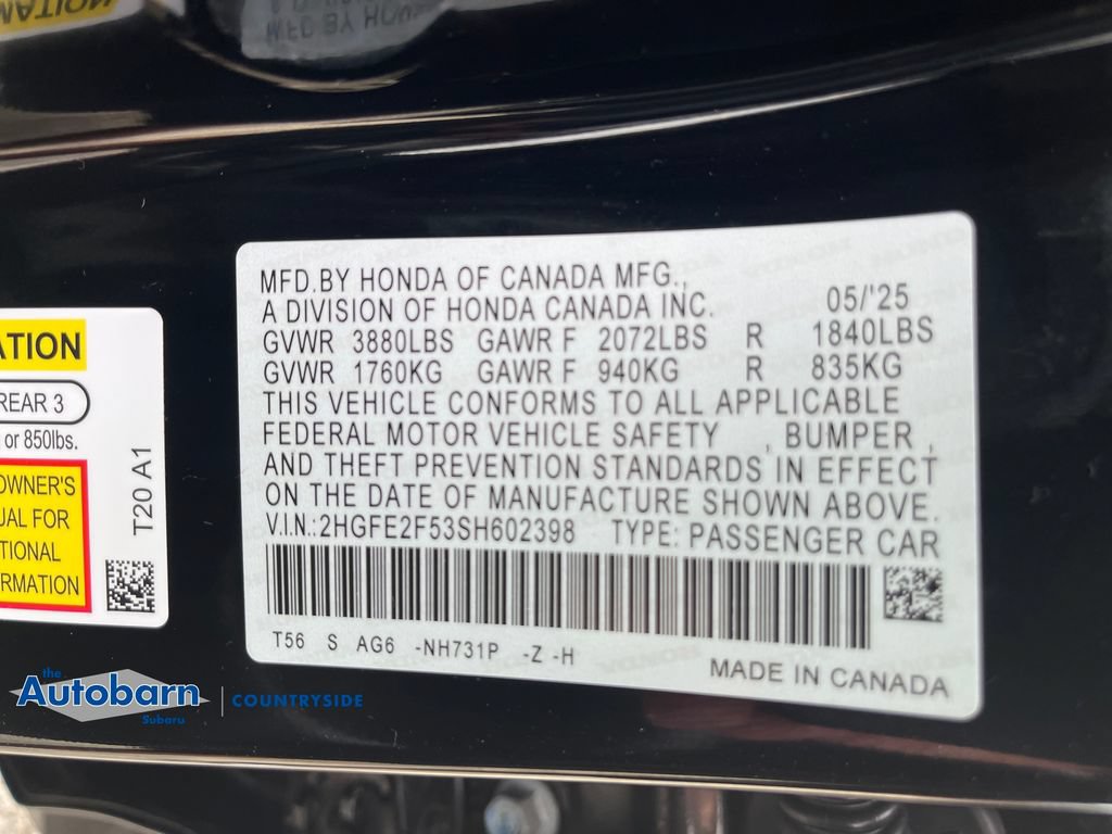 Used 2025 Honda Civic Sport image 28