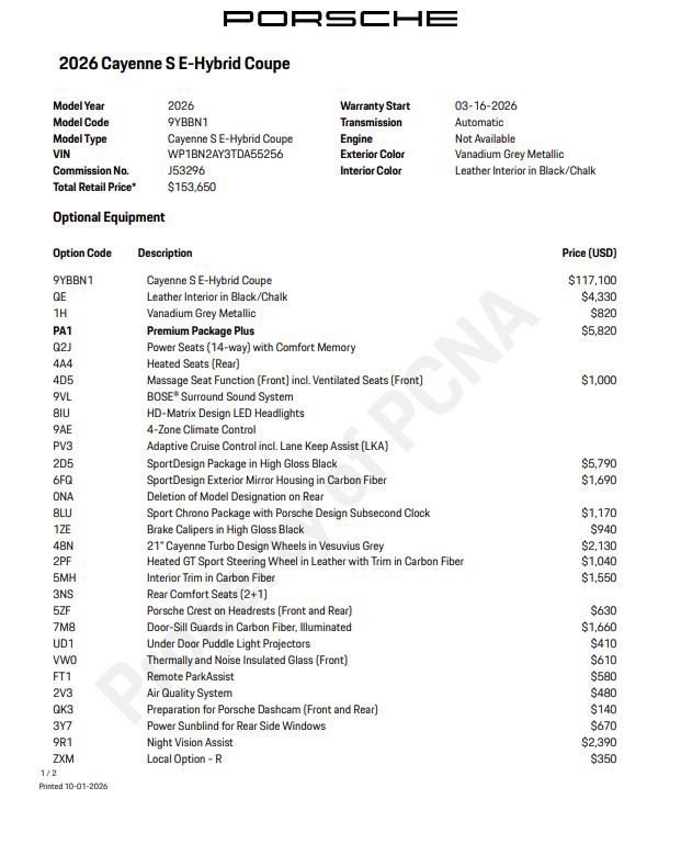 Certified 2026 Porsche Cayenne S AWD/4WD image 6
