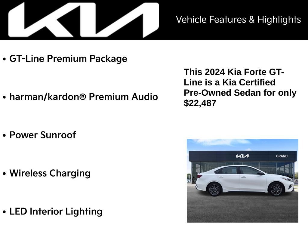 Certified 2024 Kia Forte GT-Line w/ GT-Line Premium Package FWD image 6