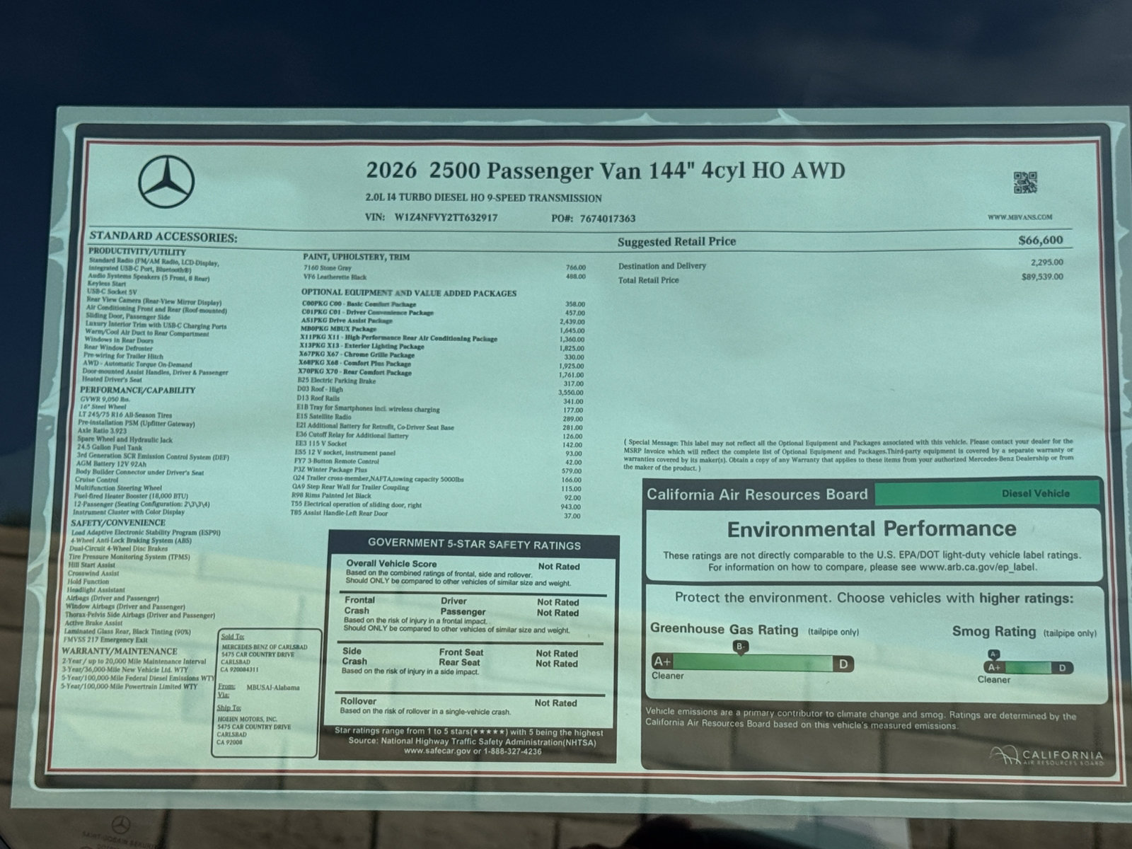 New 2026 Mercedes-Benz Sprinter 2500 image 13