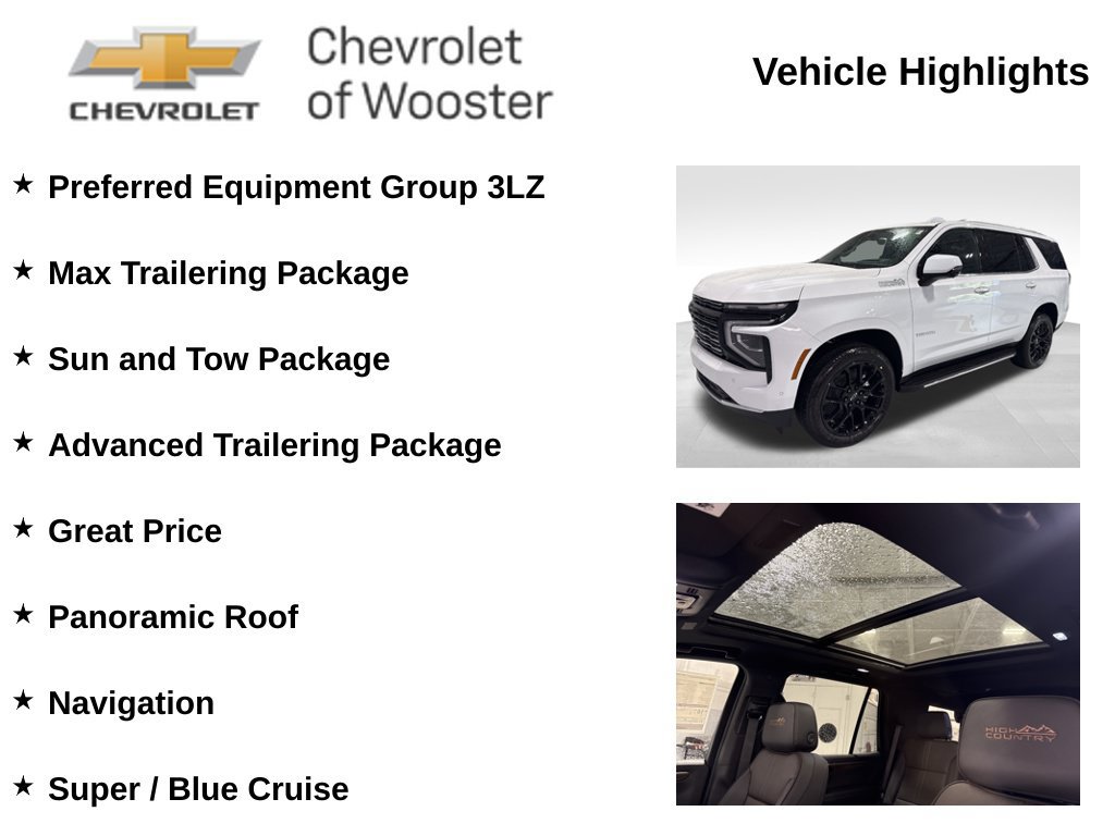 New 2026 Chevrolet Tahoe High Country w/ Sun And Tow Package AWD/4WD image 2