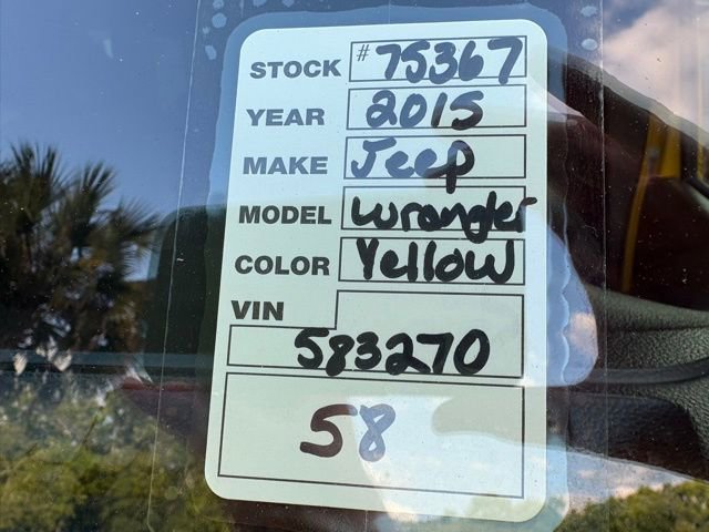 Used 2015 Jeep Wrangler Unlimited Sport w/ Quick Order Package 24S AWD/4WD image 35