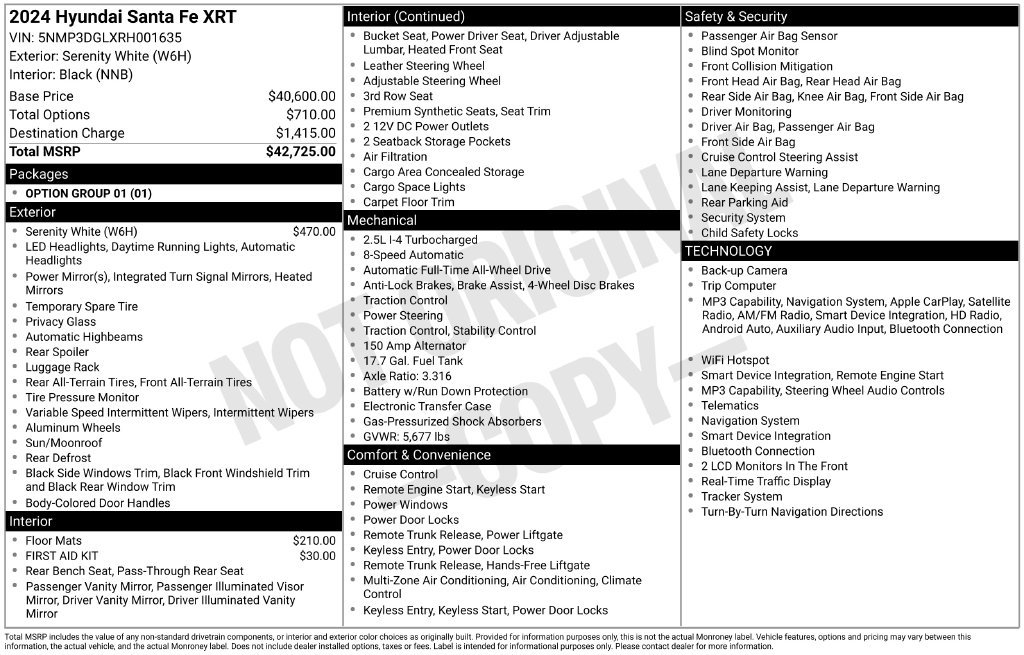 Used 2024 Hyundai Santa Fe XRT AWD/4WD image 11