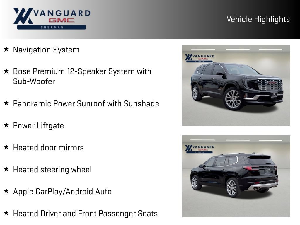 New 2026 GMC Acadia Denali w/ Super Cruise Package FWD image 10