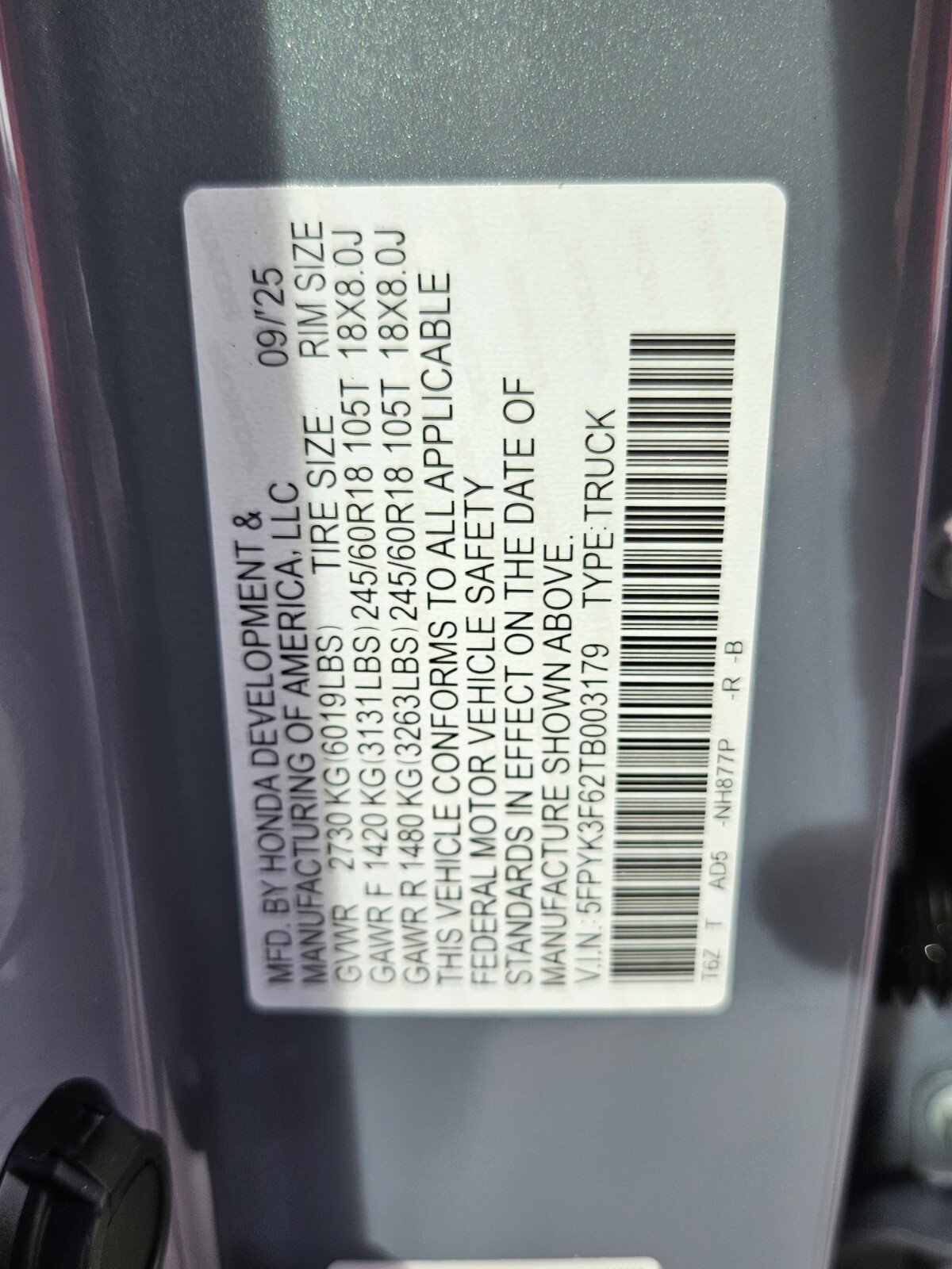 New 2026 Honda Ridgeline TrailSport image 25